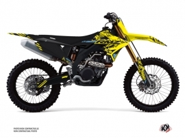 Suzuki 450 RMZ Dirt Bike Zero Graphic Kit Yellow