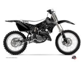 Suzuki 250 RM Dirt Bike Zombies Dark Graphic Kit Black